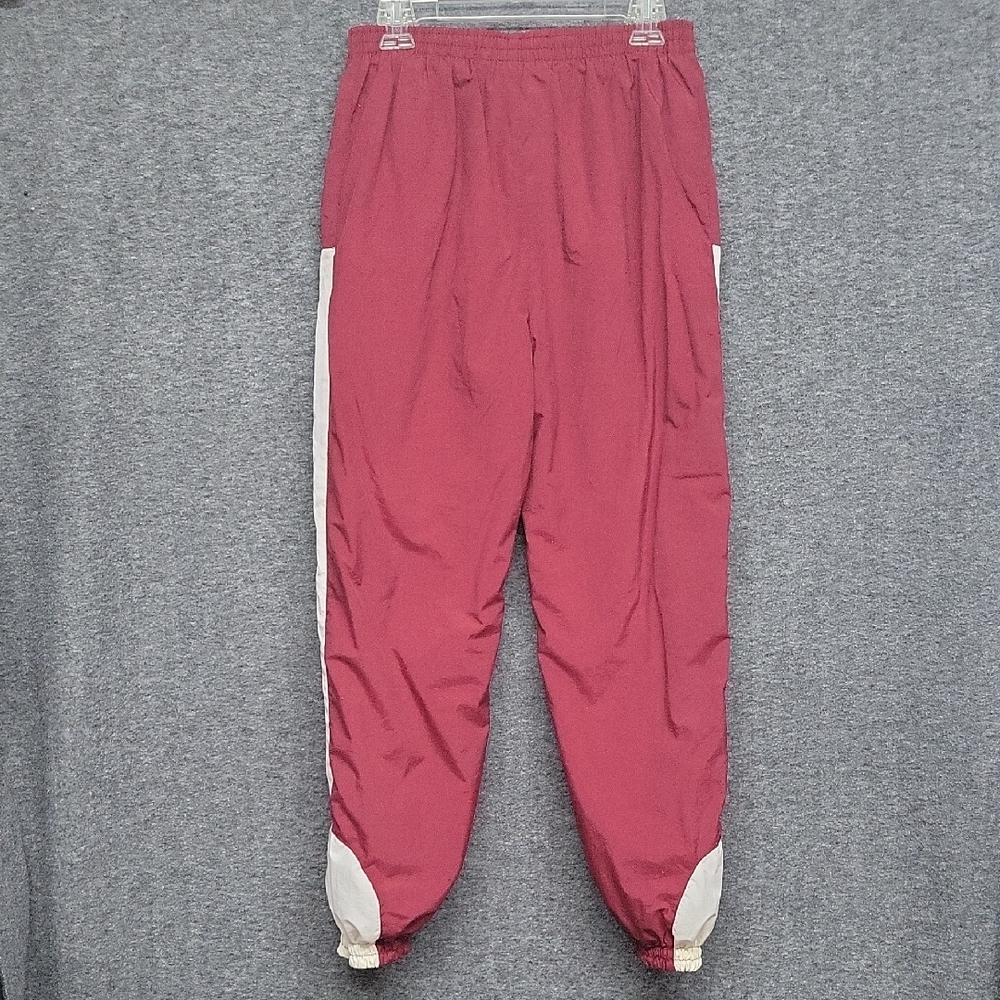 Vintage Mitre Athletic Jogger Track Pants Dark Red Adult Medium